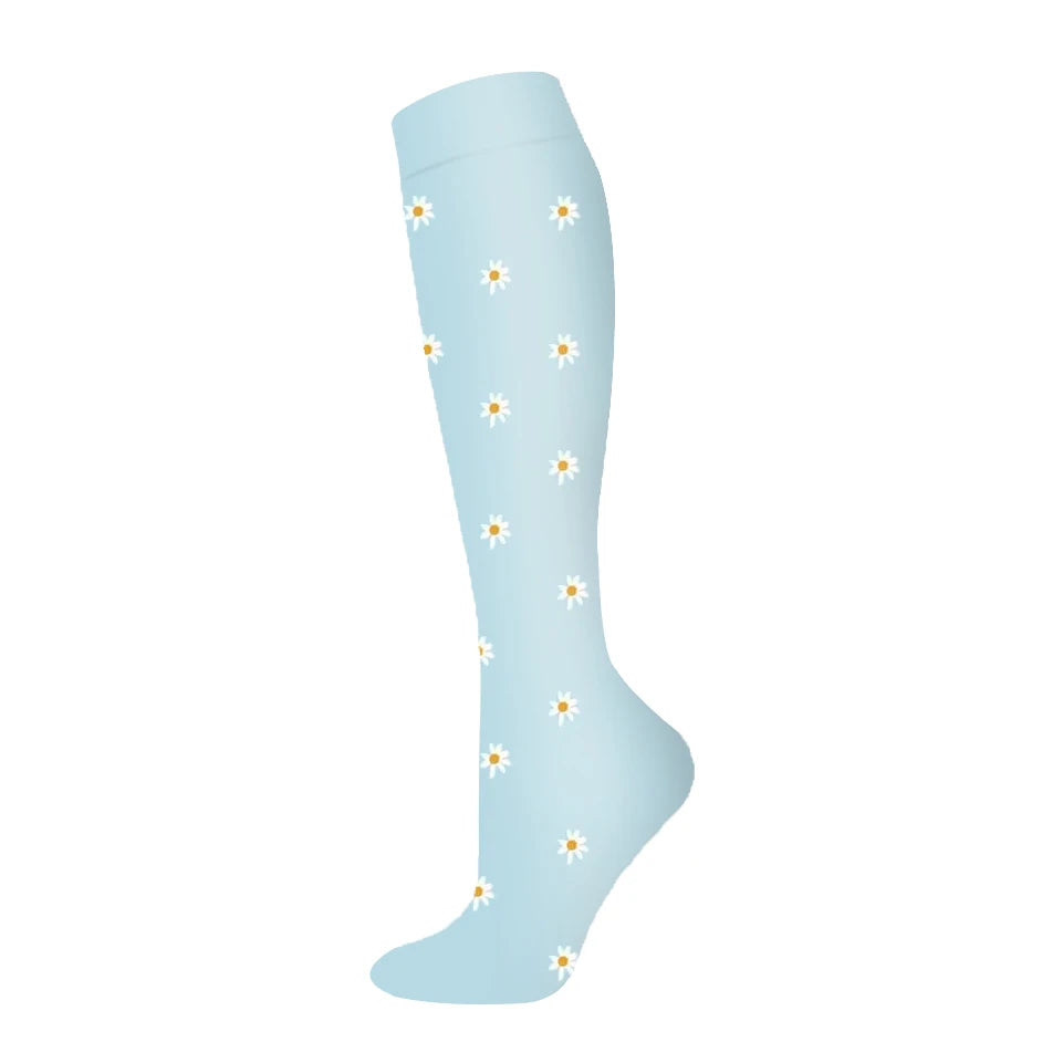 Nuevos calcetines de compresión deportivos para venas varicosas, calcetines médicos de nailon para enfermería, aptos para correr, saltar, antifatiga