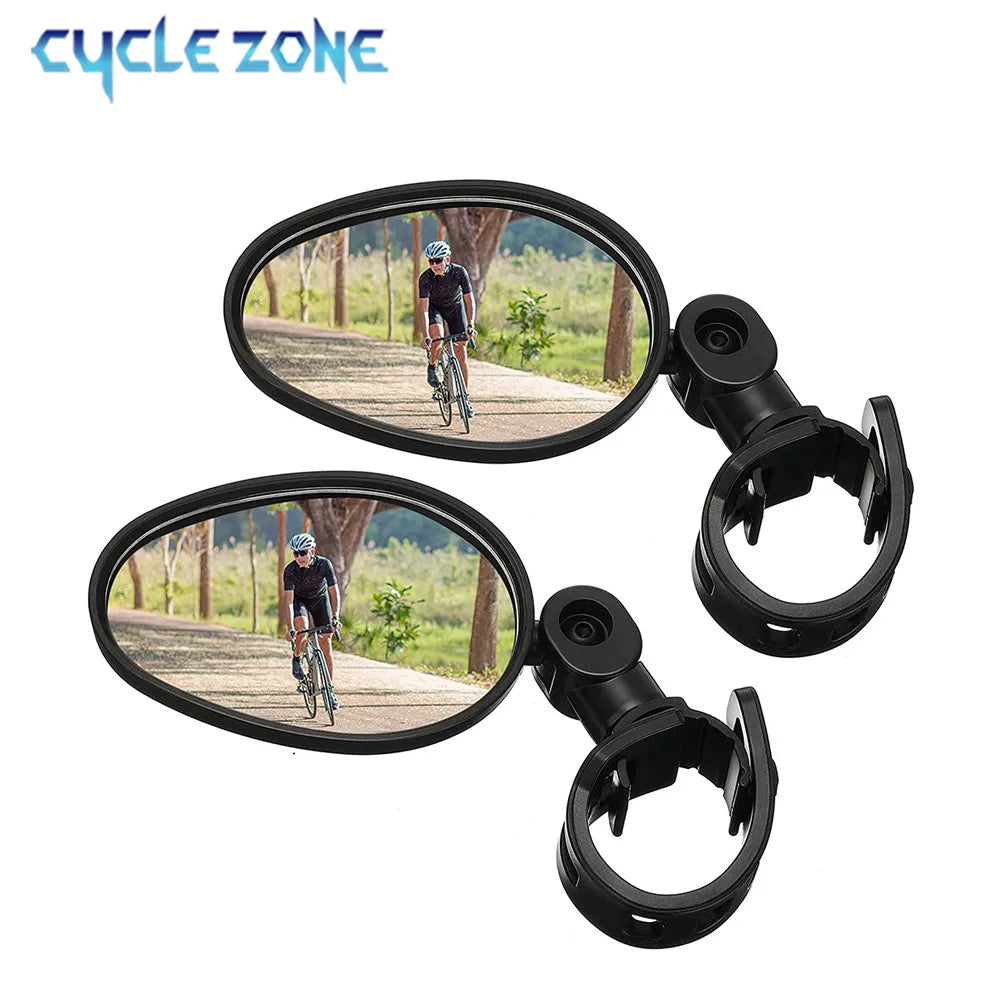 Espejo retrovisor para bicicleta, espejos retrovisores universales giratorios ajustables de 360 grados para manillar de ciclismo, para bicicleta de montaña y carretera, 1/2 Uds.