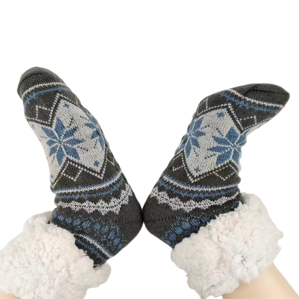 Calcetines de invierno para hombre, calcetín corto esponjoso y cálido de terciopelo suave, térmico, antideslizante, peludo, regalos gruesos, novedad de 2023