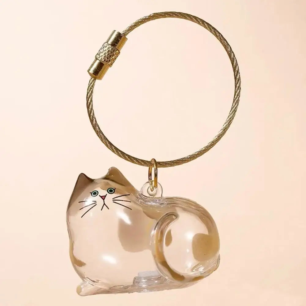 Nueva caja de almacenamiento de pelo de gato transparente, decoración de pelo de perro y gato, bolsa de cápsula, llavero, colgante, conmemoración de mascotas