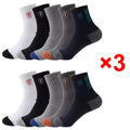 15/30 Pares de Calcetines Deportivos Transpirables de Algodón para Hombre, Calcetines de Fibra de Bambú Absorbentes de Sudor y Desodorantes, Calcetines de Negocios