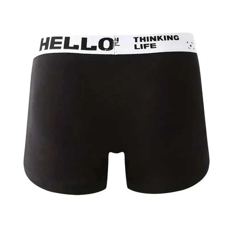 5 pzs ropa interior masculina boxers sexy calzoncillos cómoda transpirable moda chicos bragas ropa interior boxershorts hombre
