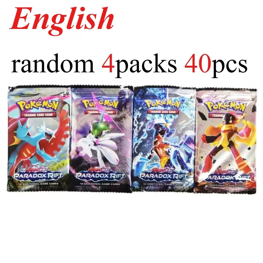 40 Uds. Tarjeta de Pokémon prismática 151 evoluciones inglés Booster Battle juego de cartas de Pokémon Carte Trading tarjetas de colección regalo