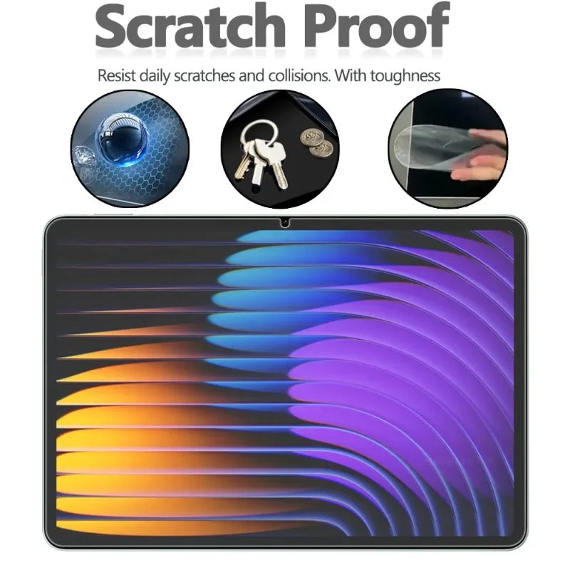Para Xiaomi Pad 7 11,2 pulgadas 2 piezas HD Protector de pantalla de vidrio templado a prueba de arañazos Funda para Xiaomi Pro 7 Pro película protectora