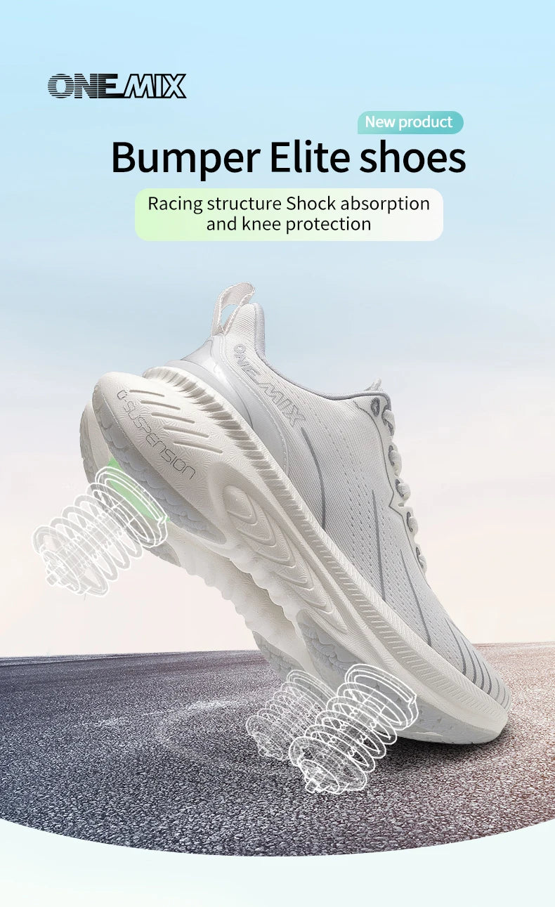 ONEMIX-zapatillas de deporte transpirables para mujer, zapatos deportivos de amortiguación a la moda, color negro, 2024