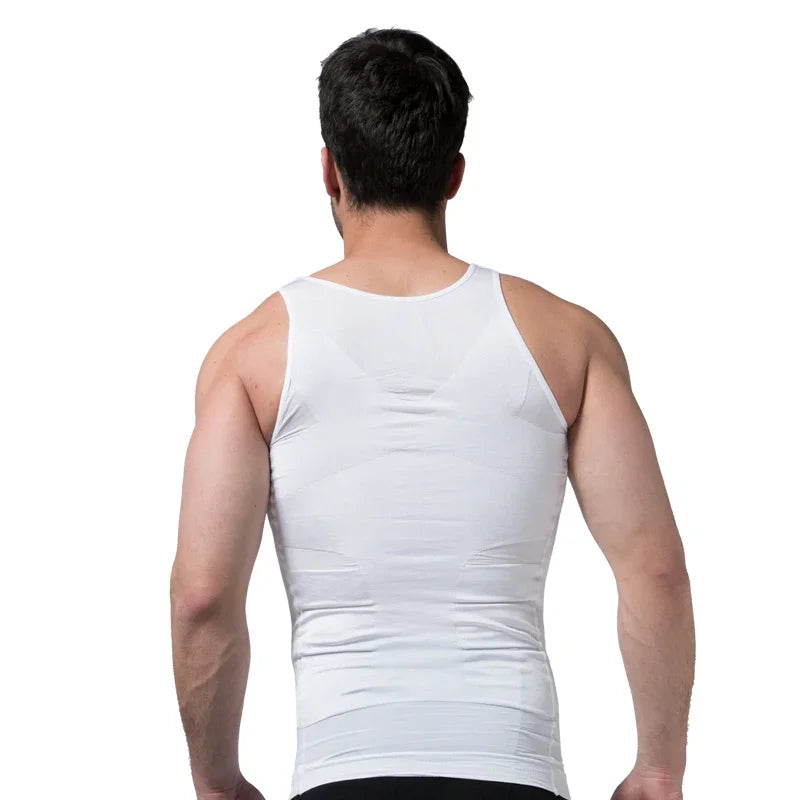 2/1 chaleco adelgazante para hombre, Body adelgazante, corsé de cintura adelgazante, chaleco adelgazante, ropa moldeadora adelgazante con recorte de barriga