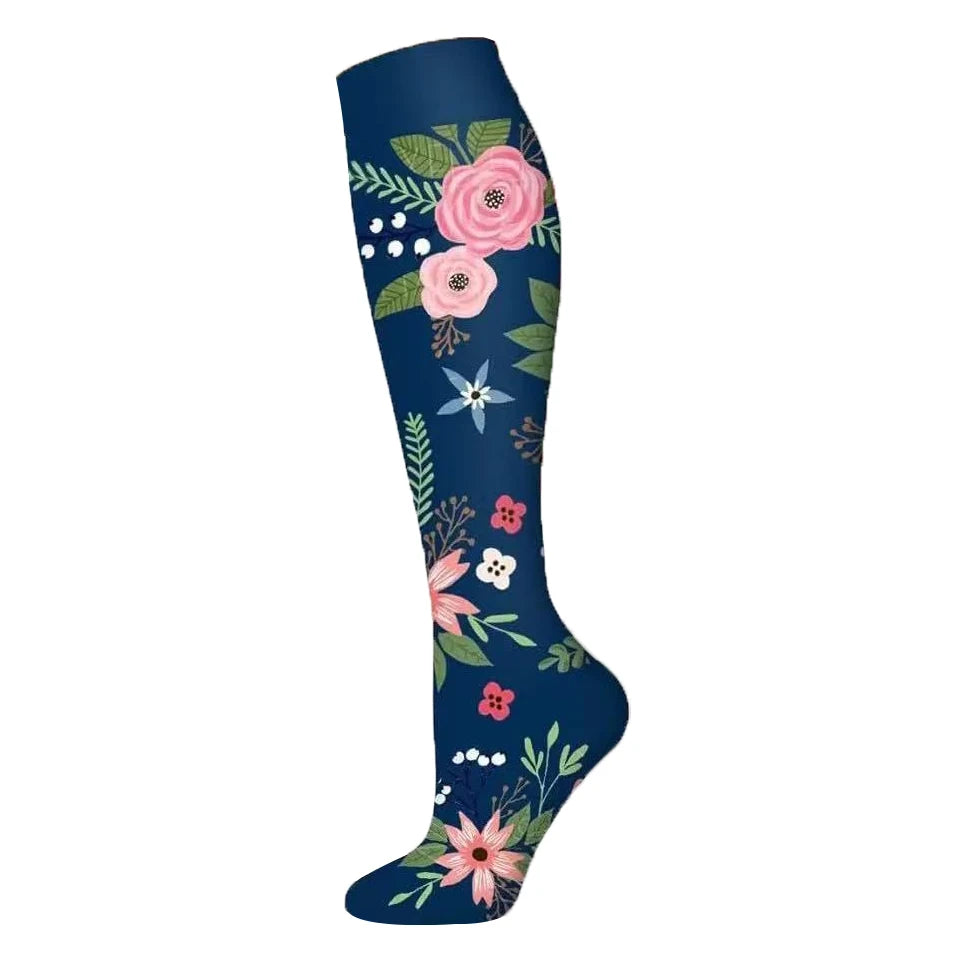 Nuevos calcetines de compresión deportivos para venas varicosas, calcetines médicos de nailon para enfermería, aptos para correr, saltar, antifatiga