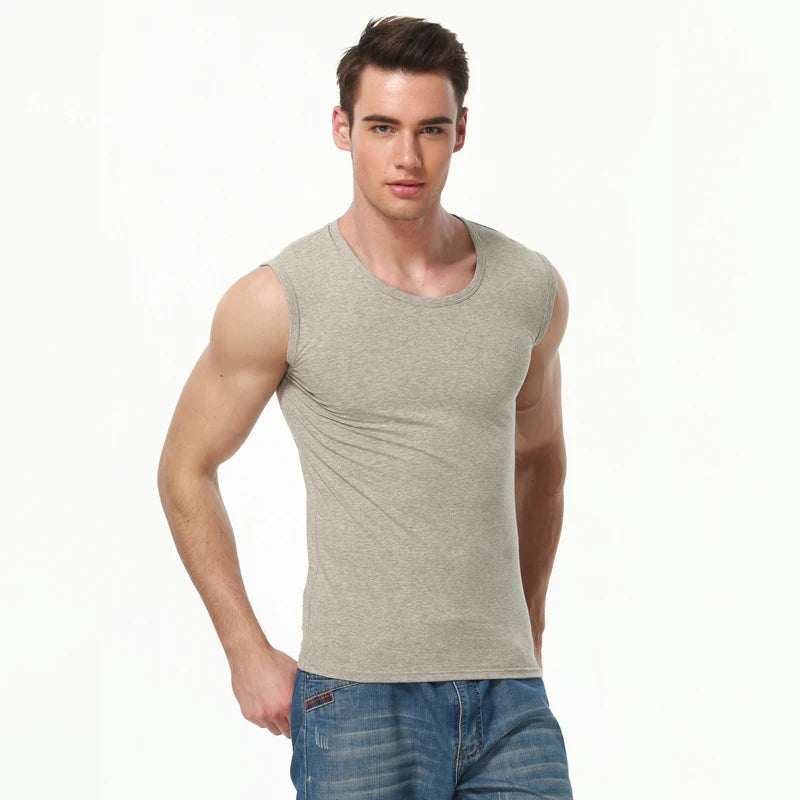 Chaleco ajustado de algodón sin mangas para hombre, 1/3 piezas, con Color de fondo, para ejercicio cómodo y fitness, camiseta sin mangas con