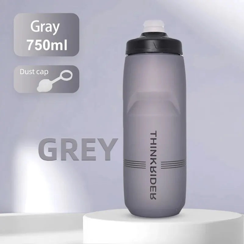 ThinkRider-botella de agua para bicicleta de montaña y carretera, botella de plástico portátil de gran capacidad para deportes al aire libre, 620ml/750ml