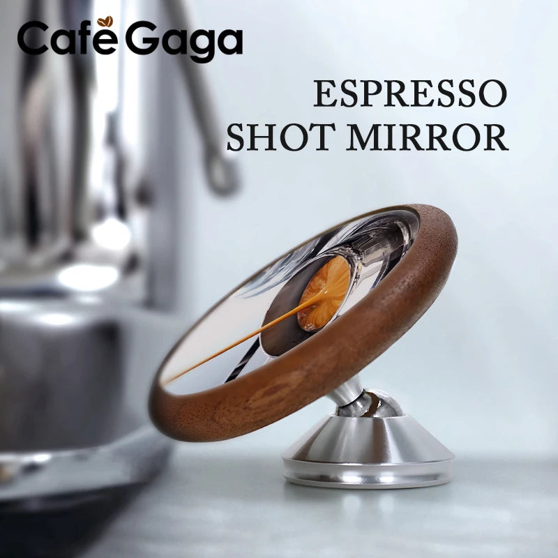 Espejo de disparo de extracción de Espresso, monitoreo magnético, portafiltro sin fondo, lente, tasa de flujo, observación, accesorios para máquina de café