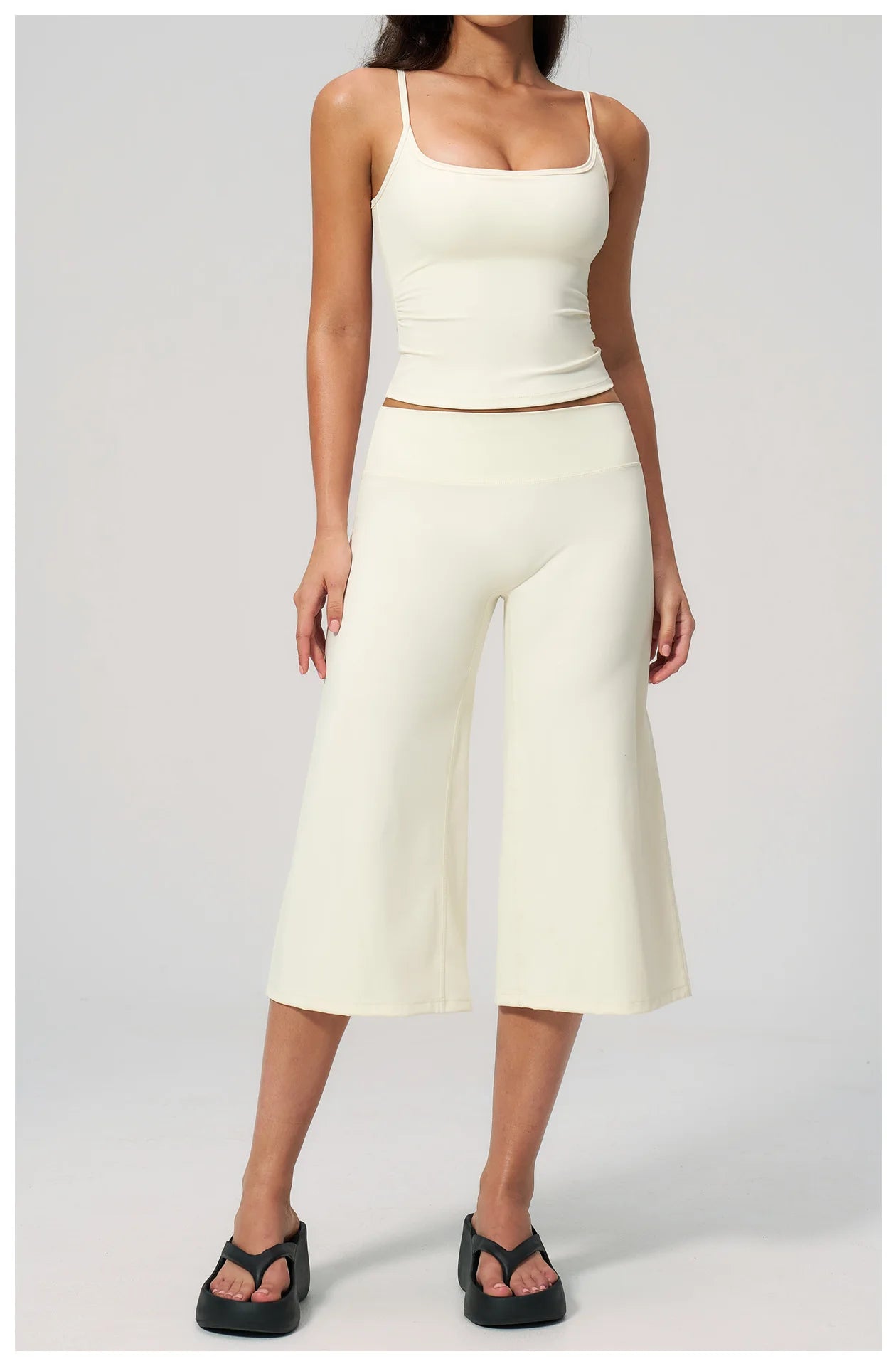 Conjunto Deportivo de Yoga para Mujer, Conjunto de Dos Piezas, Pantalones y Top, Traje Deportivo para Gimnasio, Yoga y Entrenamiento