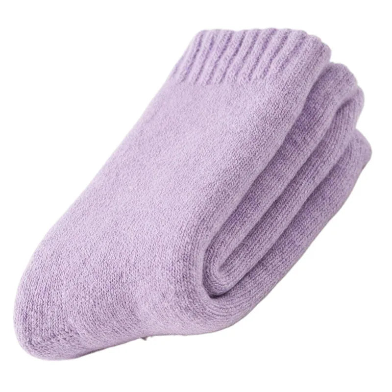 2025 nuevos calcetines cálidos súper gruesos de invierno, calcetines de lana para hombres y mujeres, calcetines sólidos, calcetines de lana Merino contra la nieve fría, calcetines Terry