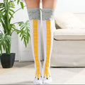 Calcetines divertidos de pollo en 3D para hombre, calcetines con estampado de dibujos animados, Cosplay, alta flexibilidad, calcetín alto hasta el muslo, pies finos de algodón a la moda