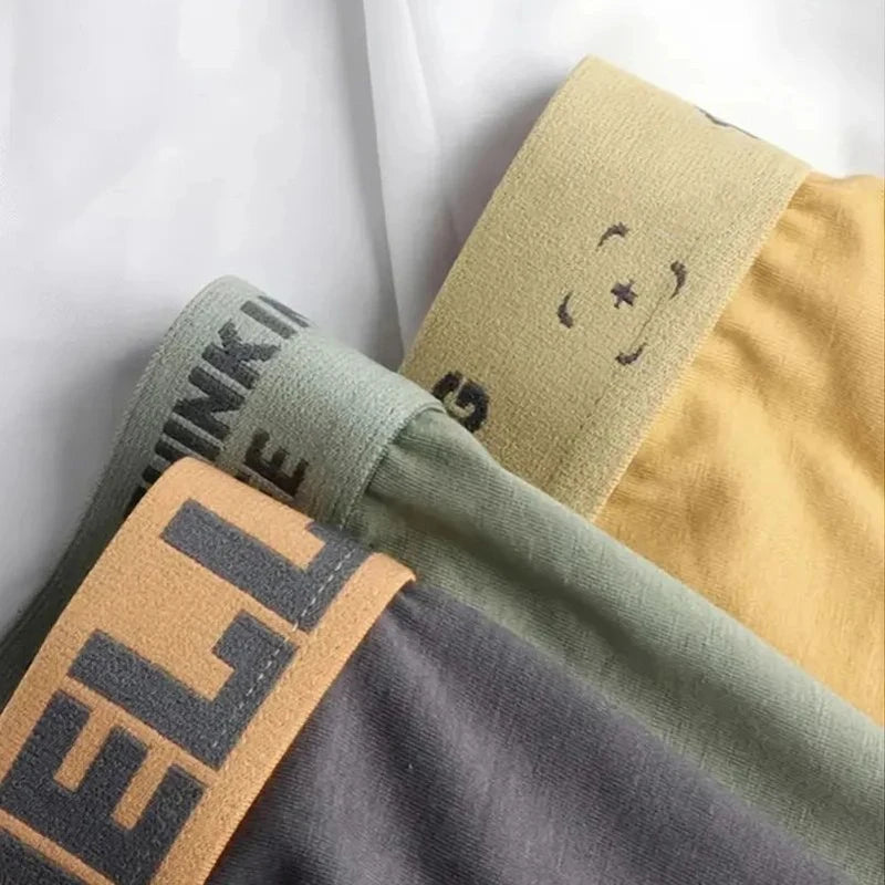 5 pzs ropa interior masculina boxers sexy calzoncillos cómoda transpirable moda chicos bragas ropa interior boxershorts hombre