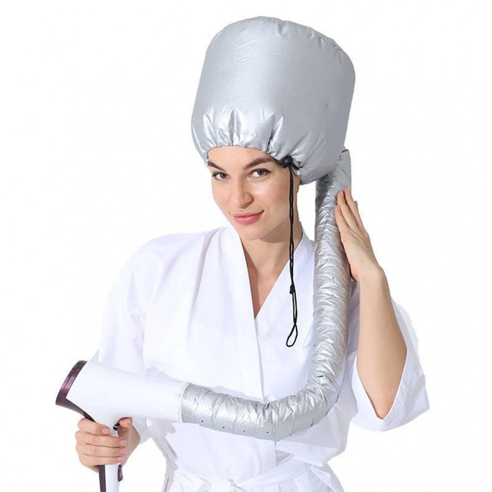 Gorro de vapor para secador de pelo, gorro de secado de estilismo reutilizable, gorro para el cuidado del cabello, gorro para secador de pelo, estilismo de salón de Spa en casa