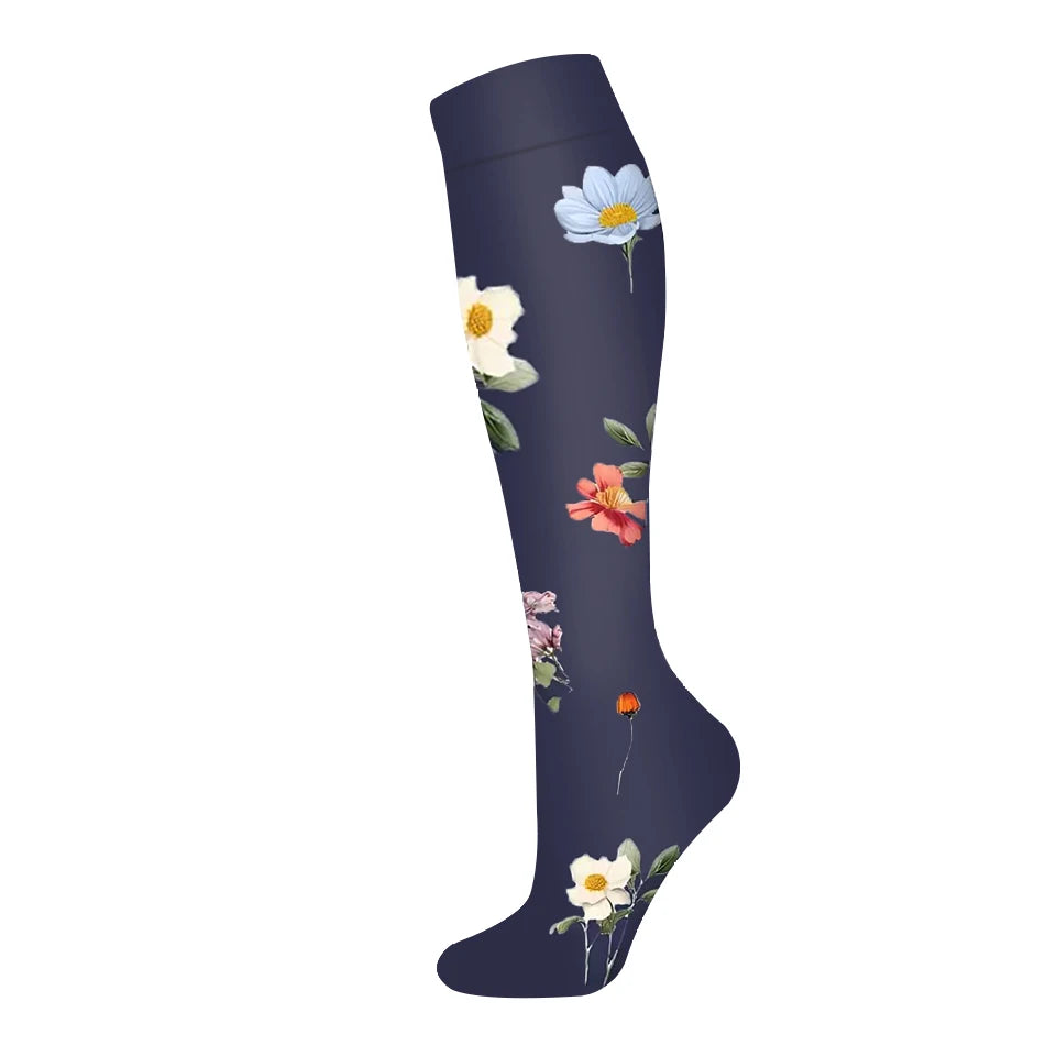 Nuevos calcetines de compresión deportivos para venas varicosas, calcetines médicos de nailon para enfermería, aptos para correr, saltar, antifatiga