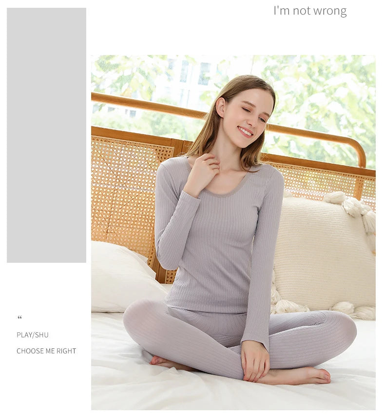 1 Juego de ropa interior térmica cálida, ropa íntima sexi para mujer, Calzoncillos largos con forma de mujer, ropa moldeadora térmica de cuello medio para mujer