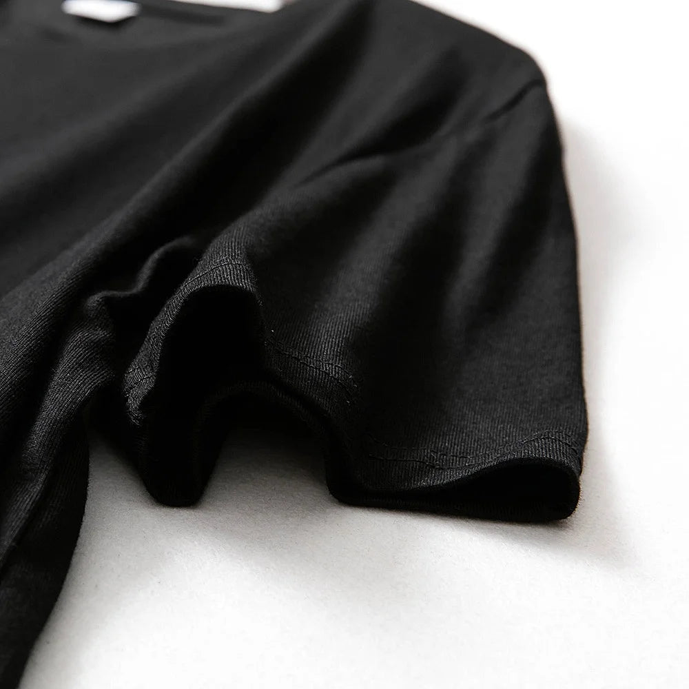 CLOOCL-Camiseta con estampado de gato para mujer, camisa divertida de algodón con pegatina de bolsillo de dedo medio, ropa informal Y2K