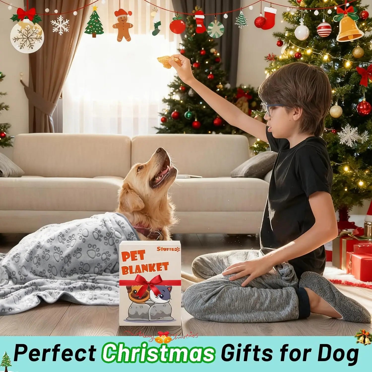 Manta suave de primera calidad para perros, manta lavable para gatos de interior, artículos esenciales para cachorros, perros grandes, medianos y pequeños
