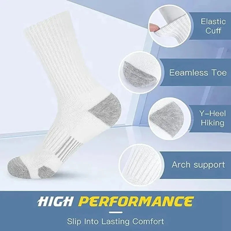 6/12 pares de calcetines de gimnasio al aire libre para hombre, alta calidad, cómodos, suaves, agarre al suelo, fútbol, talla grande, nuevo estilo