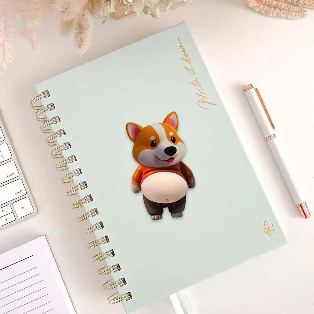 Pegatina 3D de silicona con diseño de Shiba Inu para puerta de coche, protector de parachoques, juguete decorativo y divertido para la carrocería del coche.