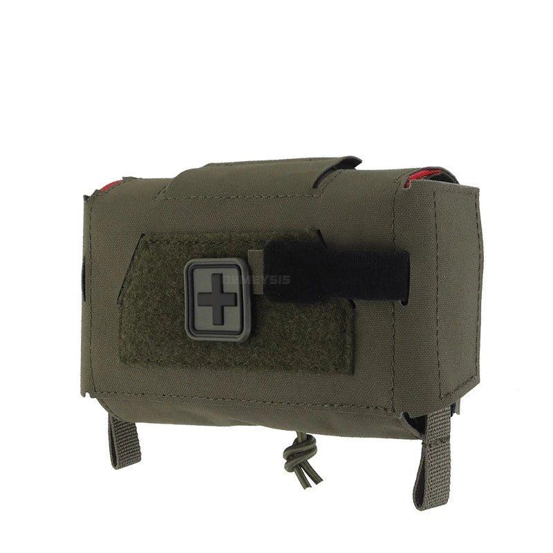Bolsa táctica de primeros auxilios médicos, bolsas compactas para traumatismos al aire libre, IFAK para caza, chaleco Airsoft, portador de placa