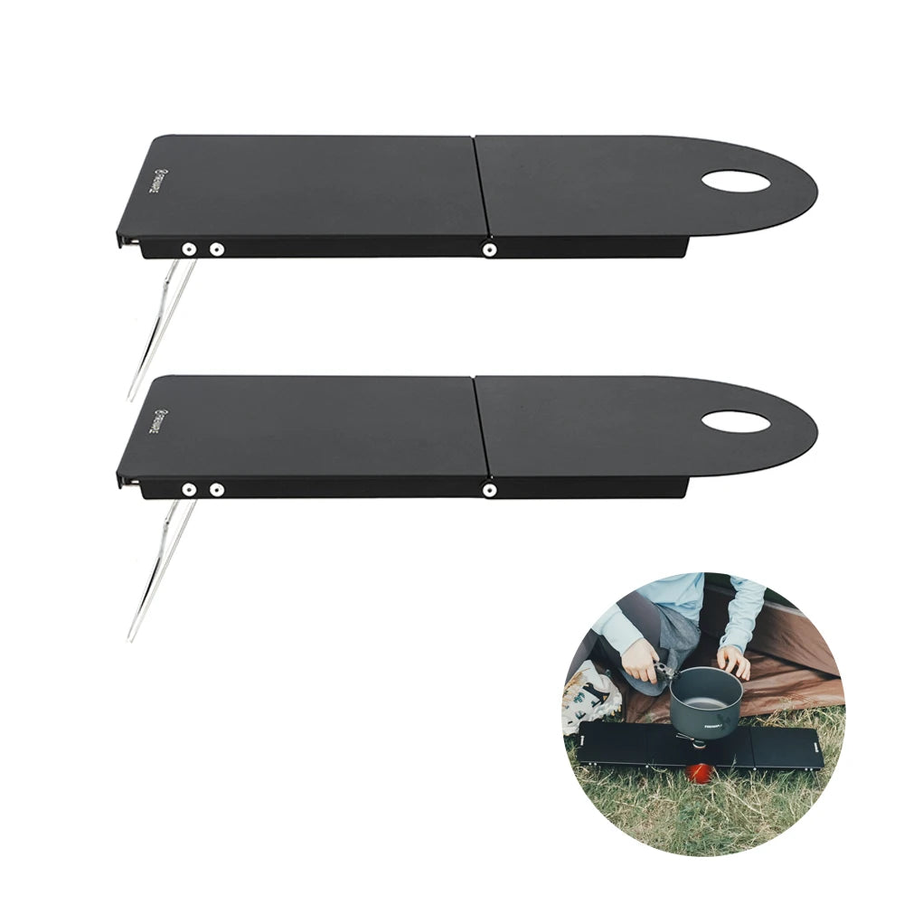 Mesa ultraligera de gasolina y arce de fuego, escritorio de aluminio plegable portátil para senderismo en solitario, Camping, viaje, quemador de Gas, mesa de estante 191g