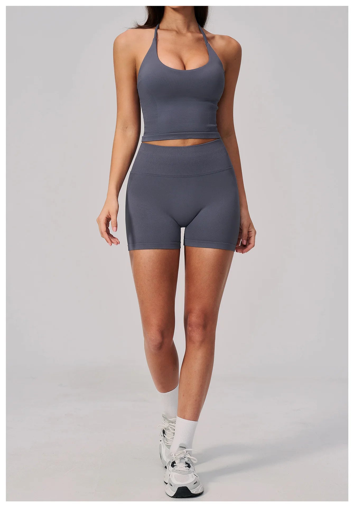 Conjunto de Yoga sin Costuras para Mujer, Ropa Deportiva, Conjunto de Fitness de 2 Piezas, Leggings y Sujetador Deportivo Transpirable, Ropa Deportiva Femenina