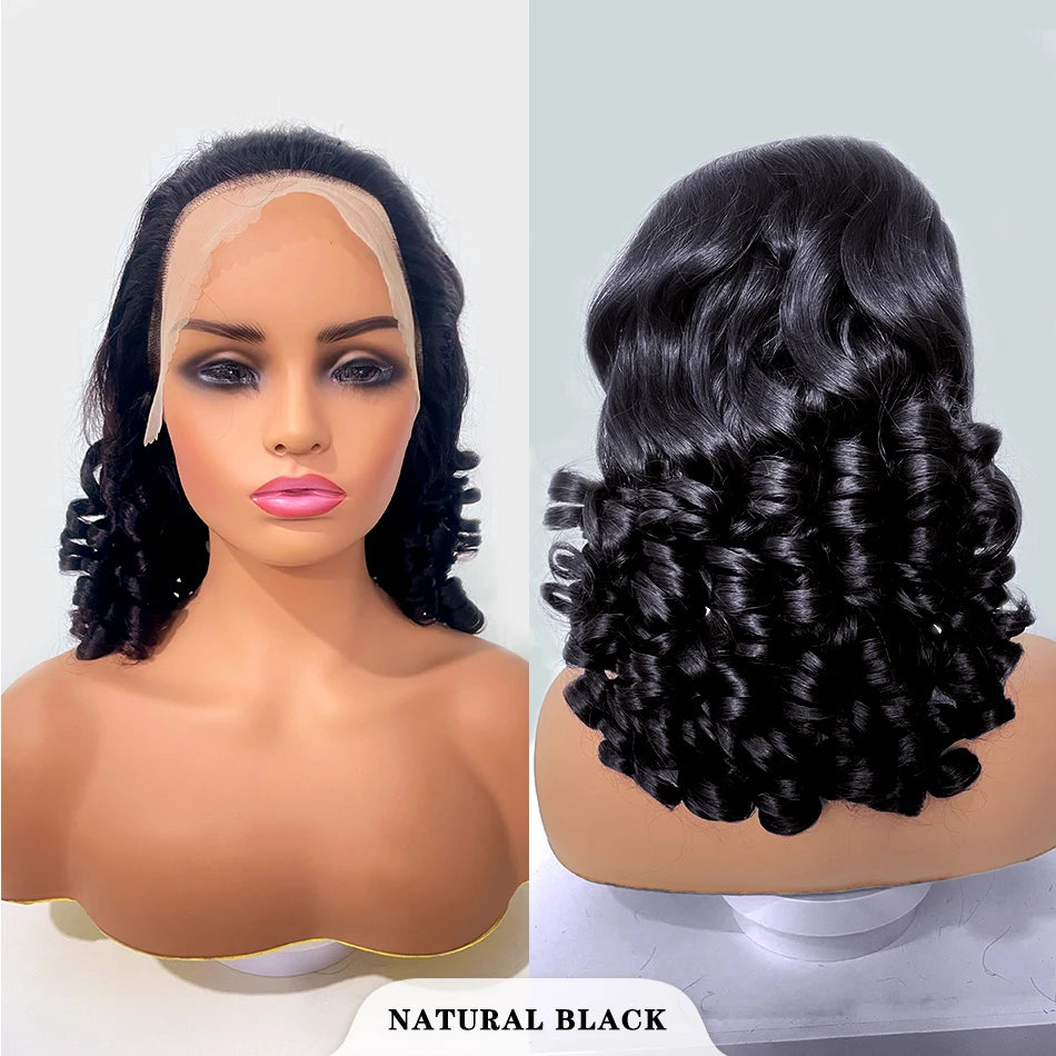 Pelucas de cabello crudo 100% vietnamita, densidad 250, ombré, doble estiramiento, rizado, onda suelta, 13x4 HD, peluca sin pegamento con encaje frontal prearrancado