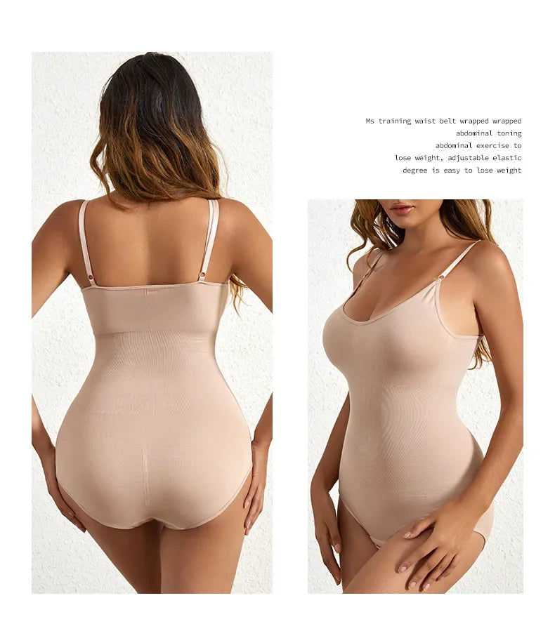 Body moldeador breve sin costuras sólido de 1 pieza, moldeador de cuerpo más delgado para levantamiento de glúteos y Control de barriga, ropa interior para mujer