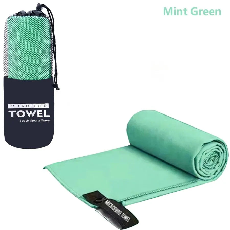 Toalla deportiva de secado rápido, Toalla de microfibra para correr, Yoga, gimnasio, Fitness, baloncesto, acampar al aire libre, senderismo, playa, 40x80/76x152cm