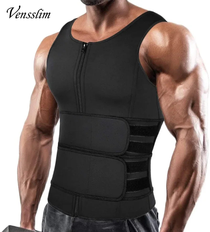 Vensslim-Chaleco moldeador de cuerpo para hombre, entrenador de cintura, camisa adelgazante, camiseta interior de compresión para Sauna y sudor, ropa moldeadora, quemador de grasa, Tops de entrenamiento