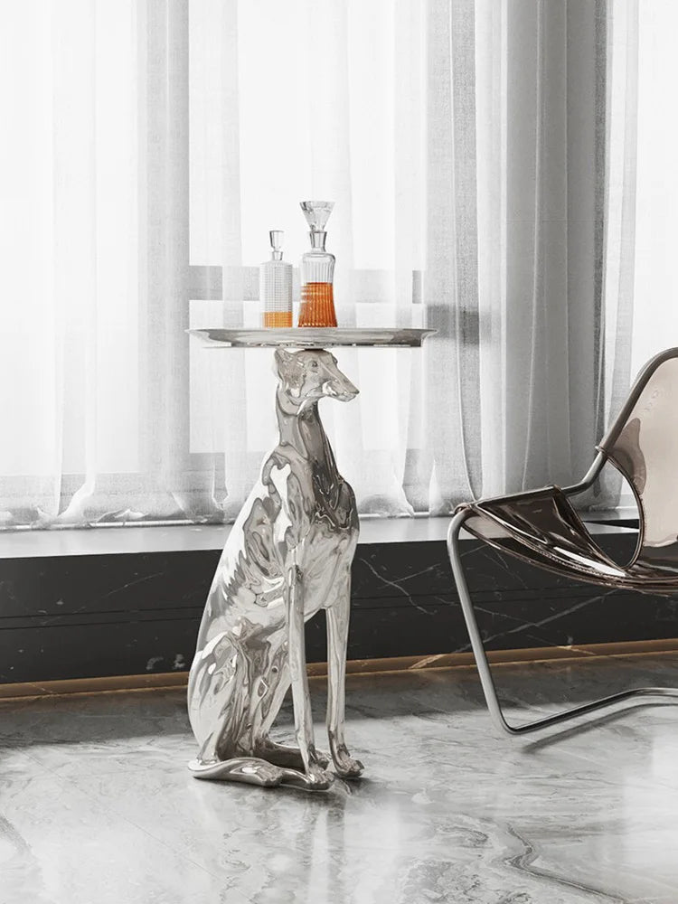 Esculturas de perros grandes para decoración del hogar, mesa de centro, sala de estar, adornos de suelo, bandeja de almacenamiento, estatua, accesorios de decoración del hogar Nórdico