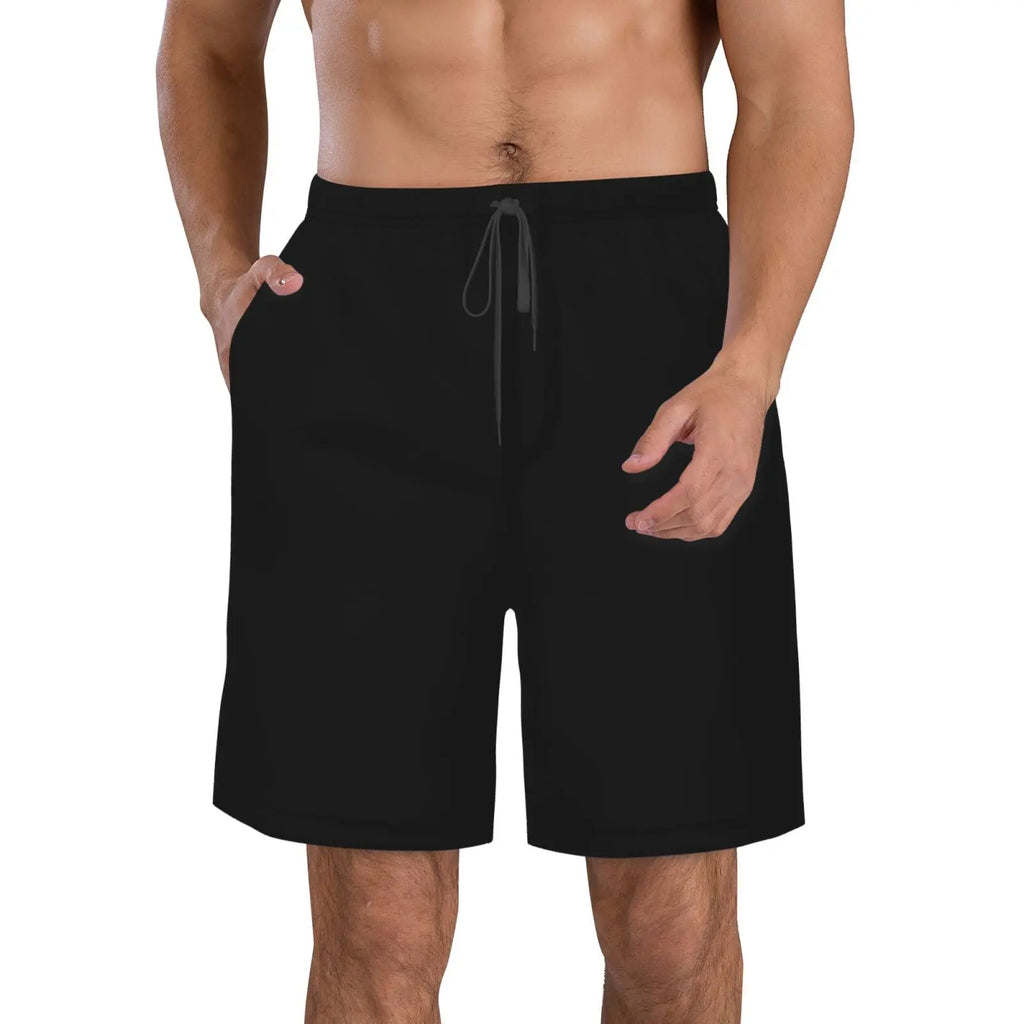 Bañador de secado rápido con forro de malla para hombre, pantalones largos de playa y Surf, pantalones cortos de tabla, góticos, Luna, gato, Calavera, Verano