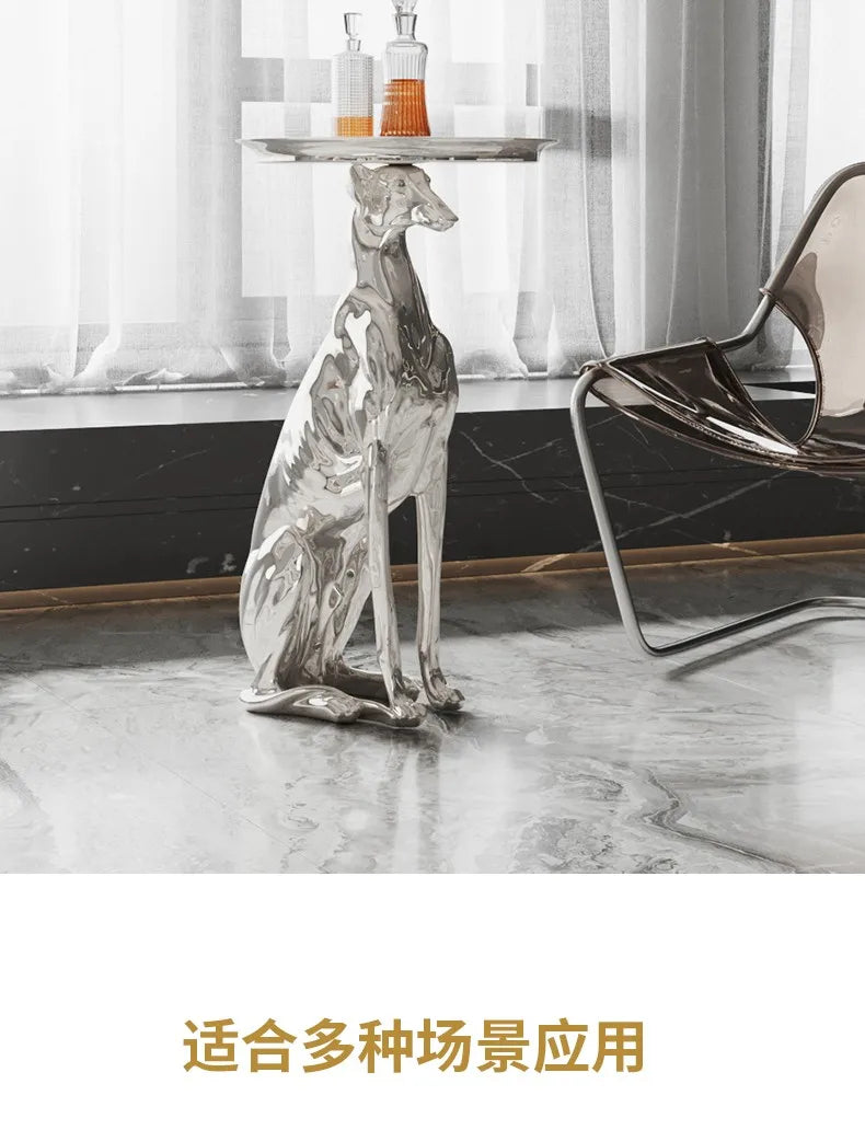 Esculturas de perros grandes para decoración del hogar, mesa de centro, sala de estar, adornos de suelo, bandeja de almacenamiento, estatua, accesorios de decoración del hogar Nórdico