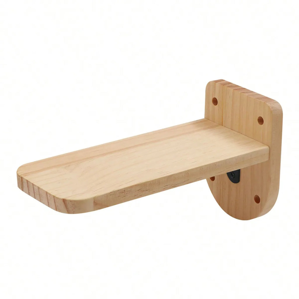 Hamaca esquinera con escalones para gatos, mueble montado en la pared, estante de escalada para gatos de interior, cama colgante de madera, 3/4 piezas
