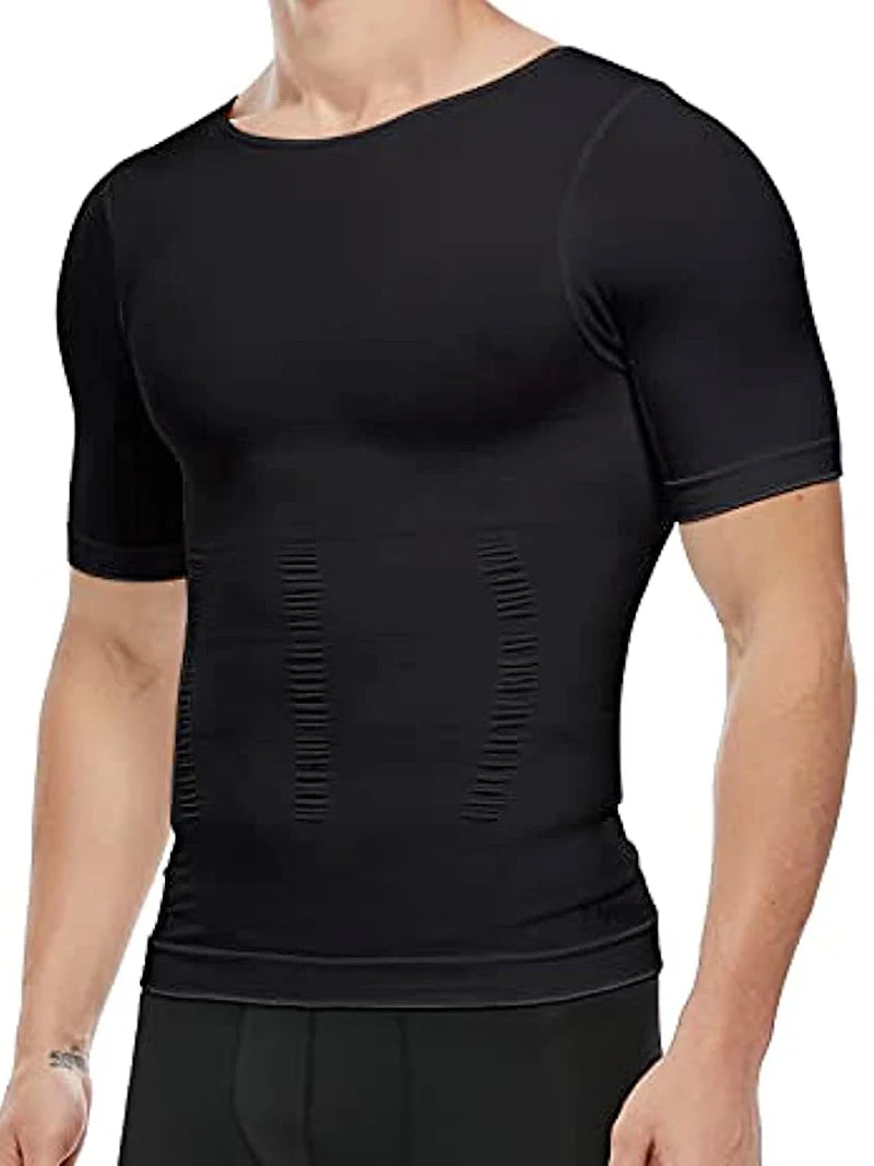 Chaleco moldeador de cuerpo adelgazante para hombre, camisa Abs para Abdomen, entrenamiento de gimnasio delgado, Control de barriga, camiseta sin mangas de compresión, ropa moldeadora sin mangas