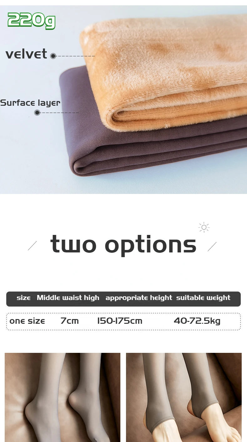 Bas thermiques en molleton pour femme, collant polaire femme ,collants chauds et Sexy, translucides, Slim, épais, en velours élastique, pour l'hiver,collant thermique femme effet peau,legging polaire femme