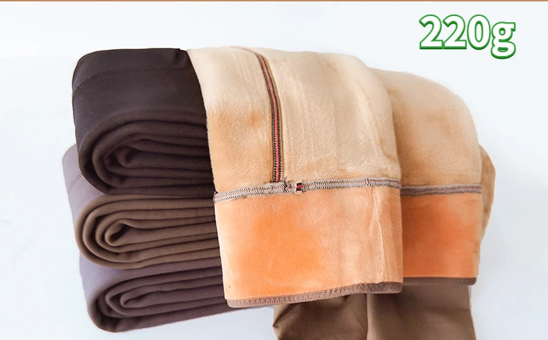 Bas thermiques en molleton pour femme, collant polaire femme ,collants chauds et Sexy, translucides, Slim, épais, en velours élastique, pour l'hiver,collant thermique femme effet peau,legging polaire femme