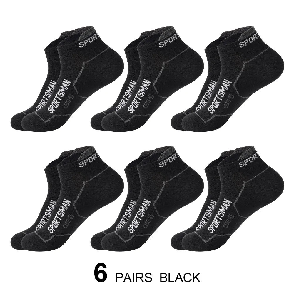 6 pares de calcetines calcetines cortos para hombre calcetines de baloncesto absorbentes y olorosos calcetines deportivos para correr calcetines de malla transpirable para hombre