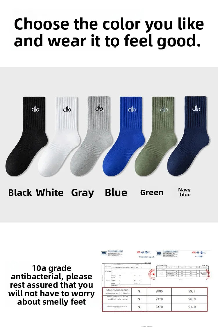Calcetines dlo de algodón puro antiolor, aptos para todas las estaciones, medias 100% algodón, para jóvenes estudiantes, talla grande, calcetines de baloncesto.