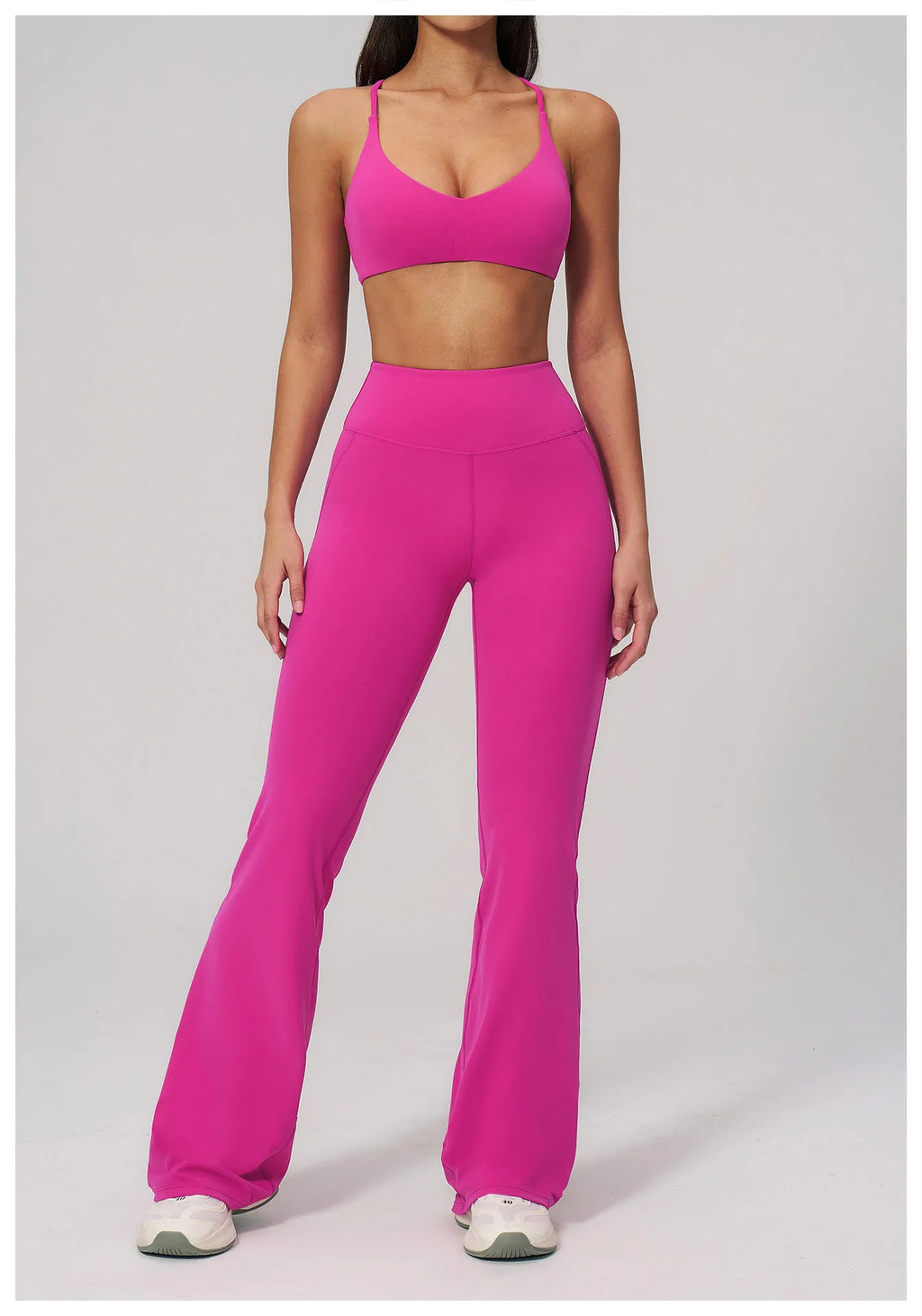 Conjunto de Yoga para Mujer, Ropa Deportiva, Conjunto de Gimnasio y Fitness, 2 Piezas, Leggings para Correr, Sujetador Deportivo Transpirable, Ropa Deportiva Femenina