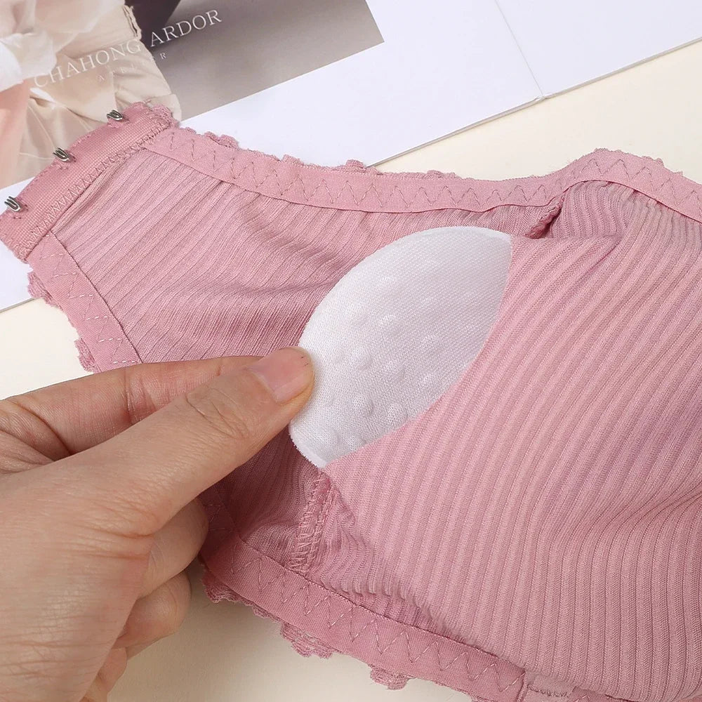 Sujetadores sin tirantes de verano para mujer, Tops sexis de encaje en la espalda para el pecho, ropa interior transpirable sin costuras, sujetador Invisible sólido para envolver el pecho