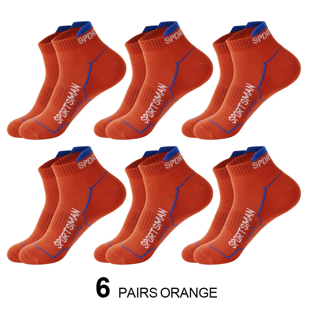 6 pares de calcetines calcetines cortos para hombre calcetines de baloncesto absorbentes y olorosos calcetines deportivos para correr calcetines de malla transpirable para hombre