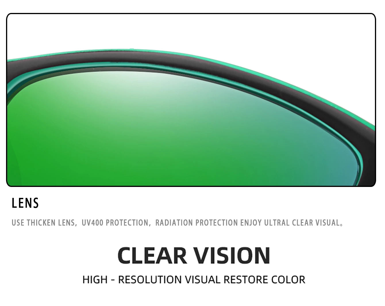 Gafas de sol polarizadas para pescar para hombre y mujer, lentes de sol antideslumbrantes UV400 para ciclismo, conducción, senderismo, 1 unidad