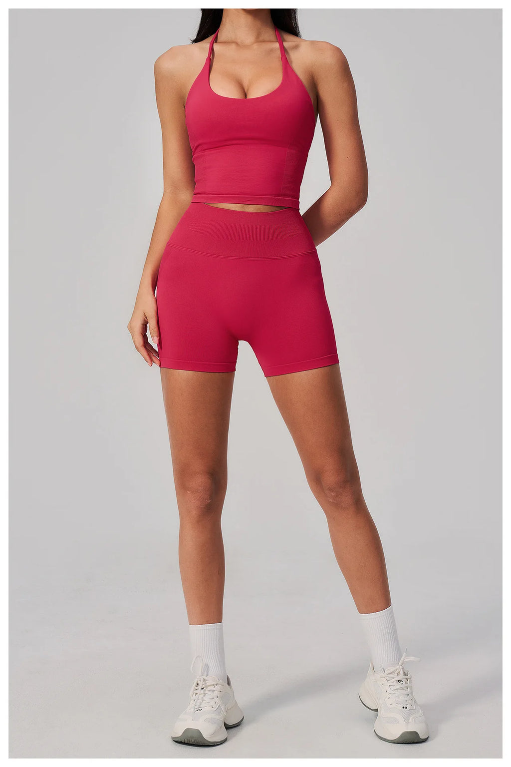 Conjunto de Yoga sin Costuras para Mujer, Ropa Deportiva, Conjunto de Fitness de 2 Piezas, Leggings y Sujetador Deportivo Transpirable, Ropa Deportiva Femenina