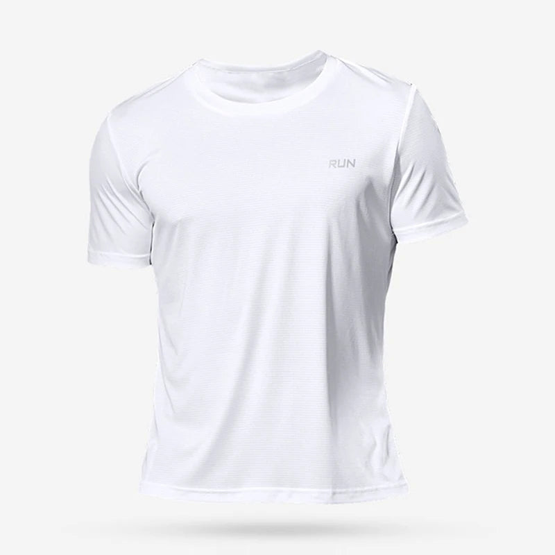 Camisetas de culturismo para correr de secado rápido para hombre, camiseta deportiva para gimnasio, camisetas de manga corta para Fitness, camiseta de gran tamaño, verano