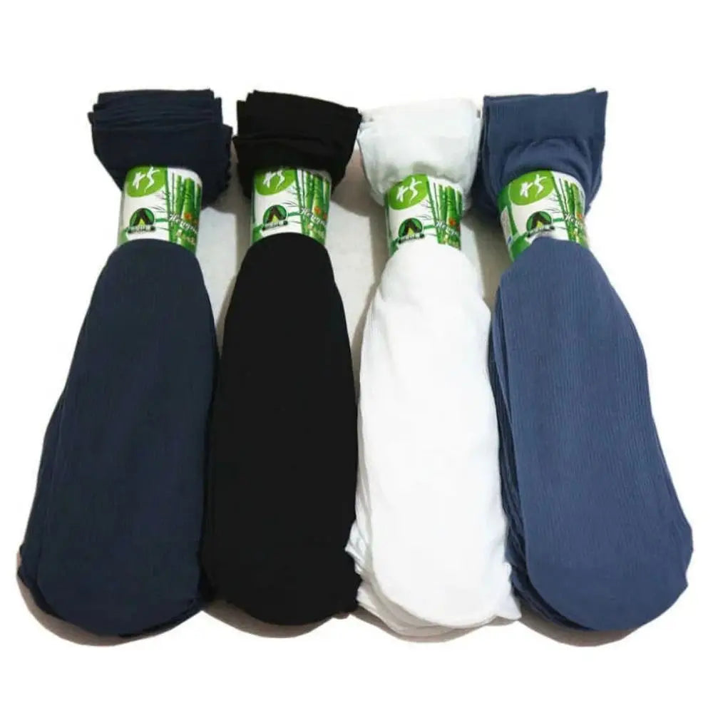 10 pares de calcetines de seda de hielo para hombre, calcetines ultrafinos de verano y primavera, calcetines de negocios sólidos, calcetines suaves transpirables, calcetines tobilleros de fibra de bambú