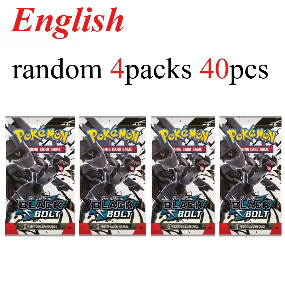 40 Uds. Tarjeta de Pokémon prismática 151 evoluciones inglés Booster Battle juego de cartas de Pokémon Carte Trading tarjetas de colección regalo