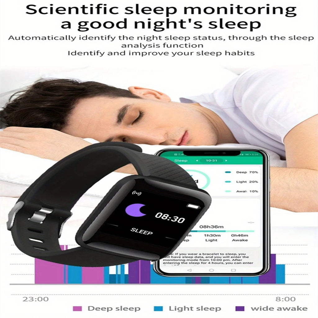 Reloj inteligente para hombre y mujer, pulsera con mensaje, Monitor de Fitness, regalo de cumpleaños, reloj electrónico para Android IOS